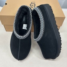 UG Tasman Braid Suede Wool Lined Women's Slippers Black US 6-13 New