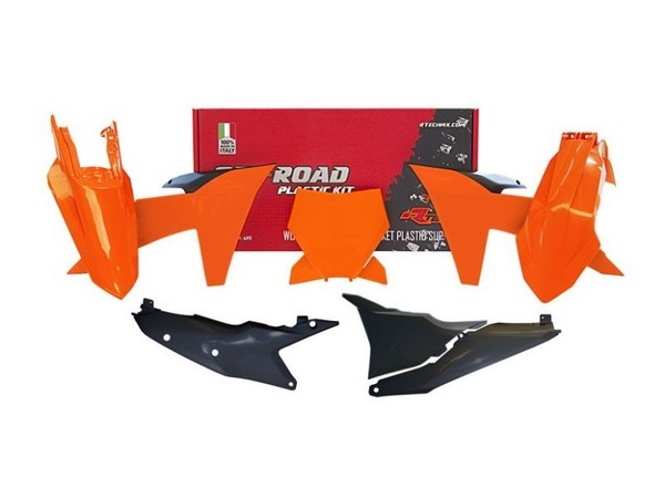 Rtech Plastikkit Passt An Ktm Sx(F) 125 150 250 350 450 Ab23 Orange/Schwarz-image