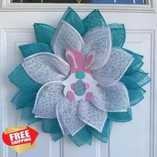 3 Rolls Light Blue Deco Mesh Ribbon 10"x30ft Wreath DIY Craft Supplies