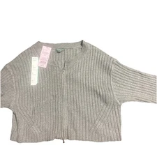 Women's Zip-Front Cardigan - Wild Fable Dark Gray M