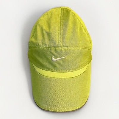 Nike Hat Cap Strap Back Neon Tailwind 7 Panel Mesh Running Mens