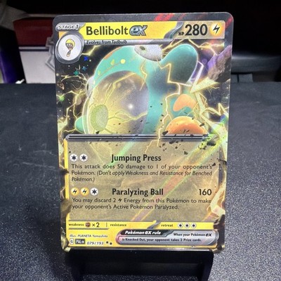 POKEMON TCG BELLIBOLT EX 79/193 S&V PALDEA EVOLVED ULTRA RARE!!