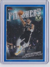 Giannis Antetokounmpo 2025-26 Topps Finest - Finishers Blue 42/99 - Bucks #FI-3