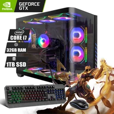 Gaming PC i7 | 32GB RAM 1TB SSD | GTX1080 Ti | ARGB Desktop Win11 Wifi6