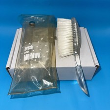Vintage MOHAWK Small Clear Lucite Nylon Brush Made in USA W/ Bag New