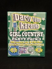 Party Tyme Karaoke Girl Country Party Pack 3 on 4 CD G 32 Total Songs