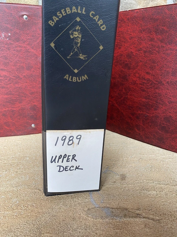 1989 UPPER DECK BASEBALL COMPLETE SET #1-800 In Binder 🔥 Ken Griffey Jr Rookie - Image 2 of 4