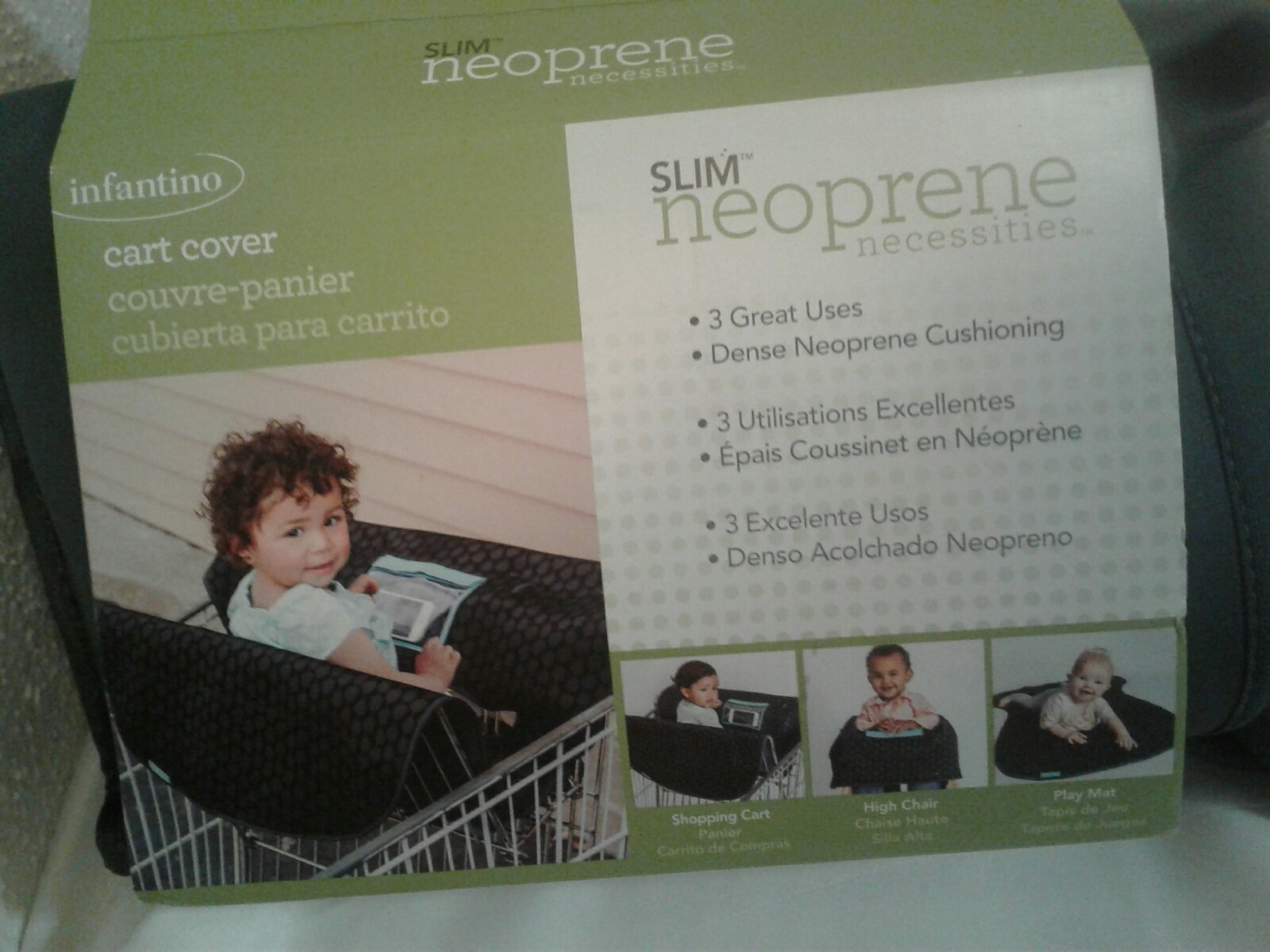 slim neoprene shopping cart cover