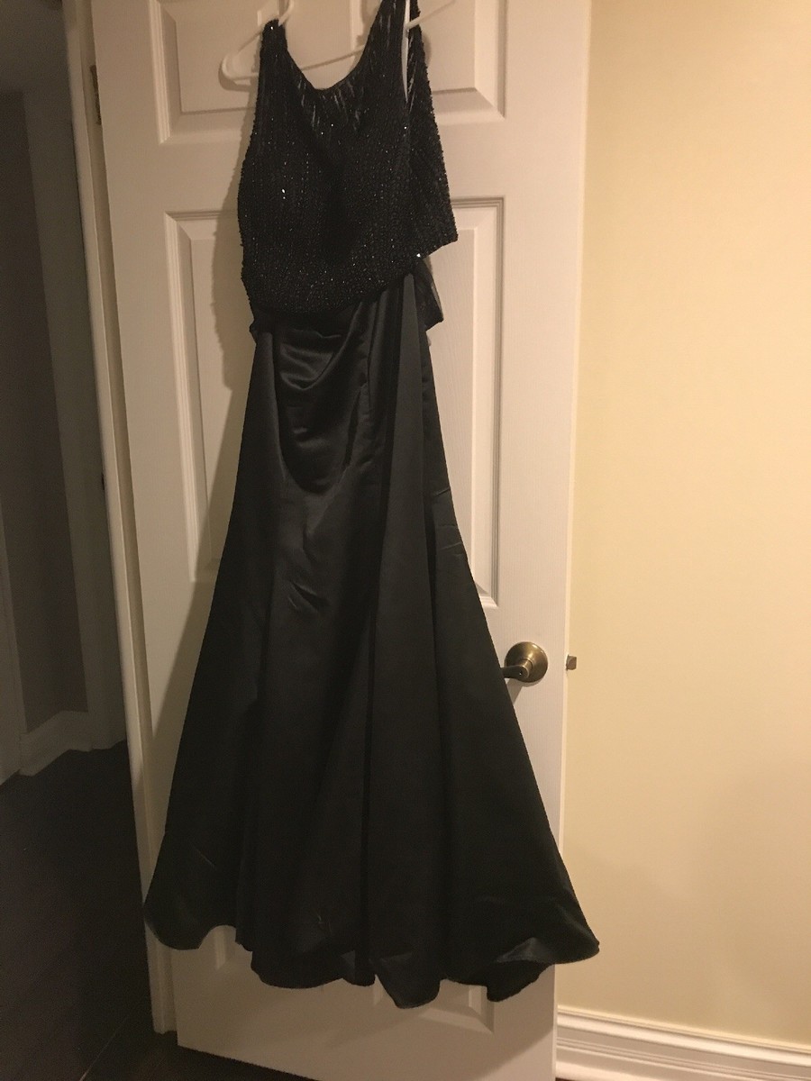 black sherri hill prom dress two piece 56870 - Sherri Hill