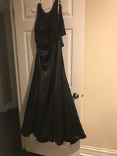 Sherri Hill Prom Dress Size 12 Two Piece Black