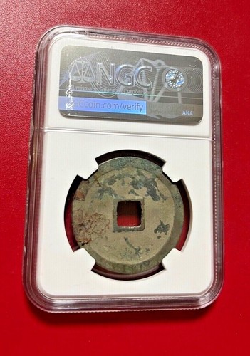 1101-1125 CHINA 10 CASH EMPEROR HUIZONG SONG DYNASTY NGC GENUINE - Picture 2 of 2