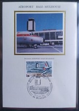 Carte Premier Jour 1982 Timbre N° 2203 Aéroport Bâle-Mulhouse Oblitéré Mulhouse