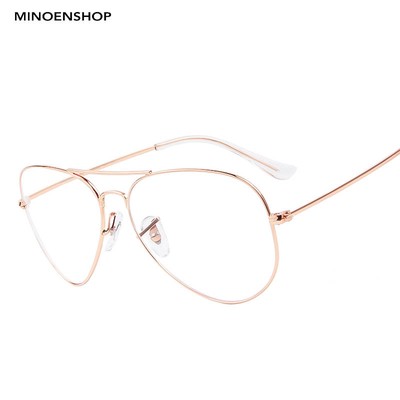 rose gold clear glasses