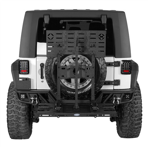 Hooke Road Bike Holder Carrier of Tailgate Rear Cargo Rack Fit Jeep Wrangler JK - Picture 16 of 18