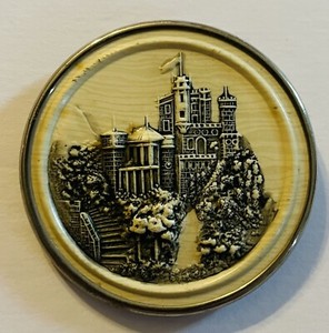 Ex Rare Antique BALMORAL IVOROID BUTTON, ca., 1880s/1890s