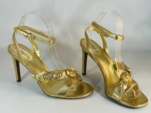 michael kors gold shoes heels