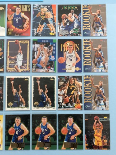 1994+ JASON KIDD Rookie-Insert Lot x 54 HOF Skybox Draft Picks DP2 Xcited Dallas - Picture 6 of 9