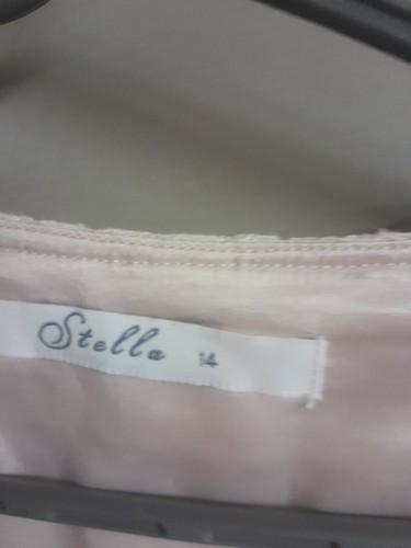 Stella Dress Size 14 Ivory Crochet Lace Lined Sleeveless Mid Length Womens - Picture 5 of 9