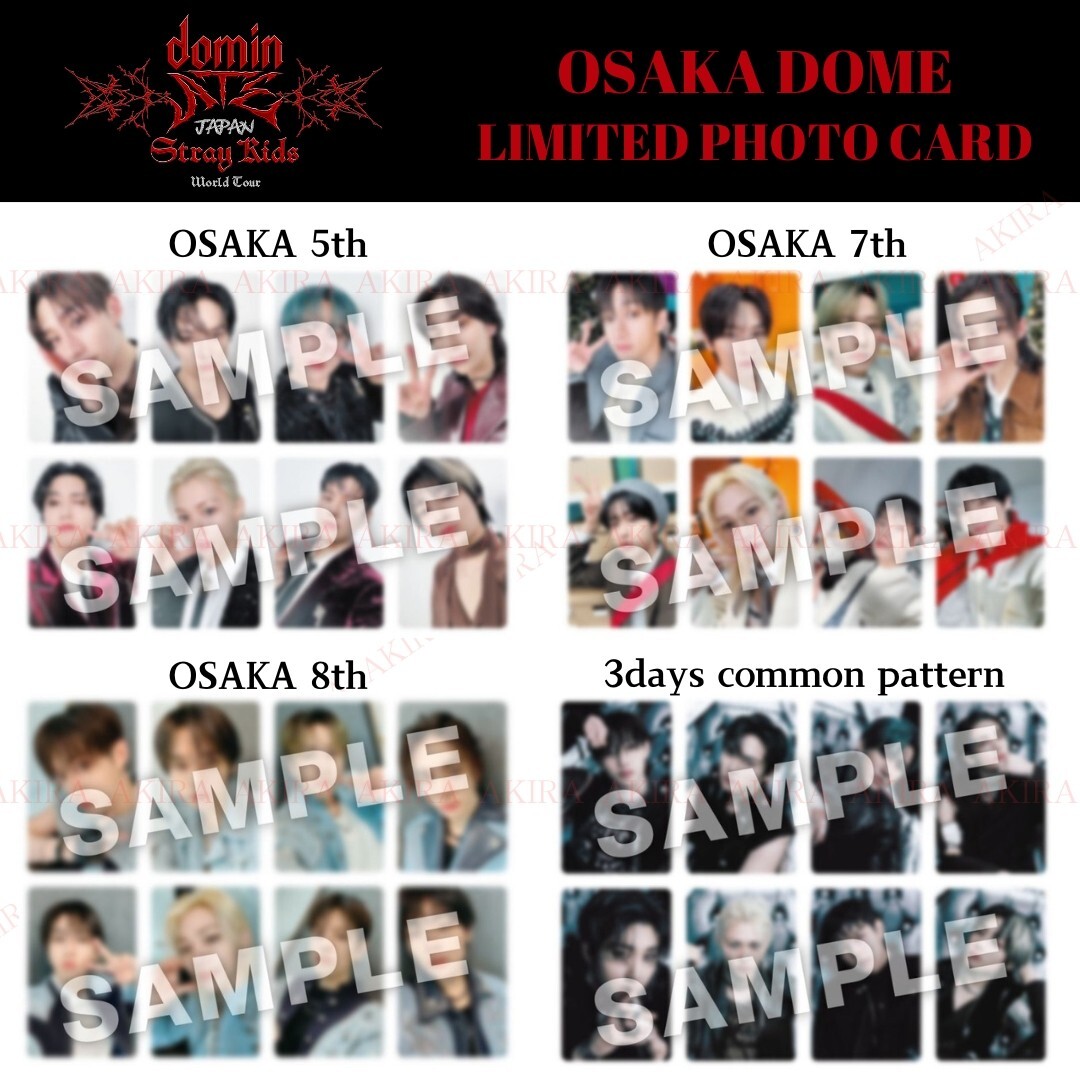 STRAY KIDS World Tour dominATE JAPAN OSAKA LIMITED PHOTO STRAY KIDS World Tour dominATE JAPAN OSAKA LIMITED PHOTO