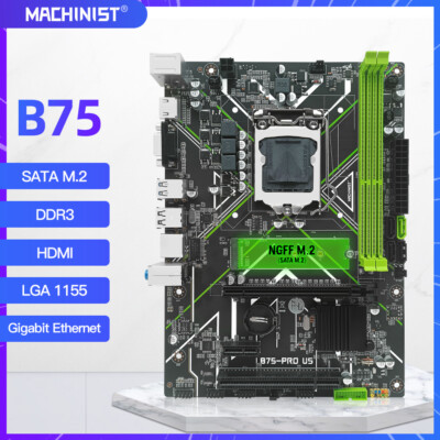 B75 Lga 1155 Intel B75 V124 Placa Mãe LGA 1155 DDR3 B75 (H61) X7
