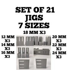 scribe jig 12,14,16,18,20,22,24mm set of 21,3D Printed,Tools,Kitchen,Carpentry