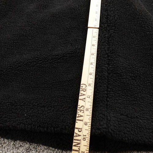 Gap Jacket Womens L Black Heavy Sherpa Pea Coat Parka Trench Overcoat Belt Goth - Picture 10 of 12