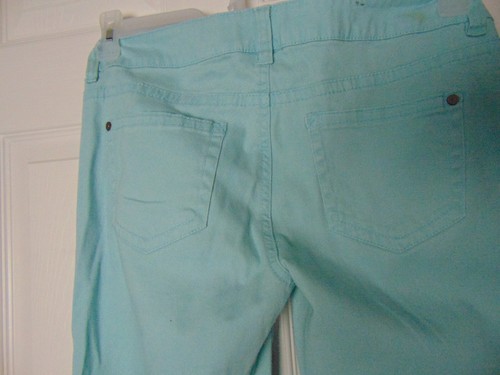 Damenhose Rue 21 hellblau Freedom Flex niedriger Bund skinny abgenutzt Größe 7/8 - Bild 5 von 6