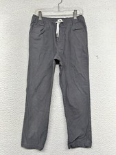 Tommy Bahama Pants Youth Boys M Medium 7/8 Grey Pockets Drawstring Casual