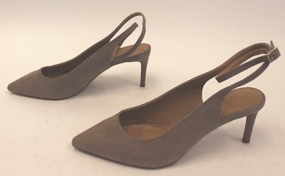 taupe slingback heels