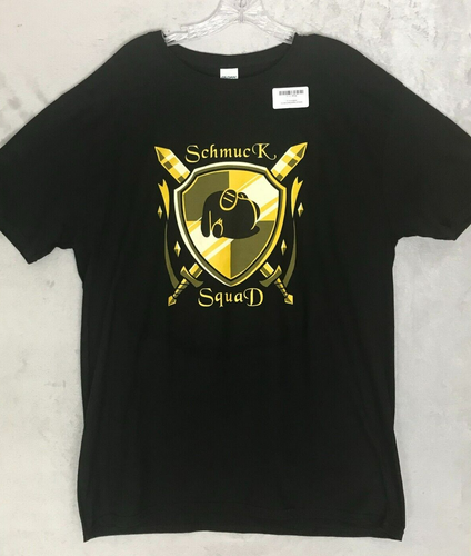 NEW! YouTube Schmuck Squad Shield Parody T-Shirt Short Sleeve Black Unisex XL