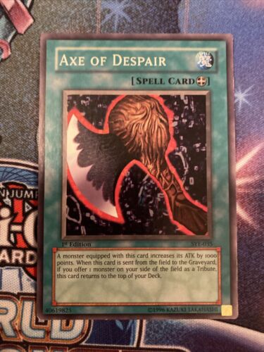 (AA) YuGiOh Axe Of Despair SYE-035 (Common) Yugi Evolution, Lightly Played 1st - Picture 1 of 2