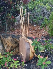 African-style pluriarc compound musical bow : Extra large 33"h. x 16" diam.