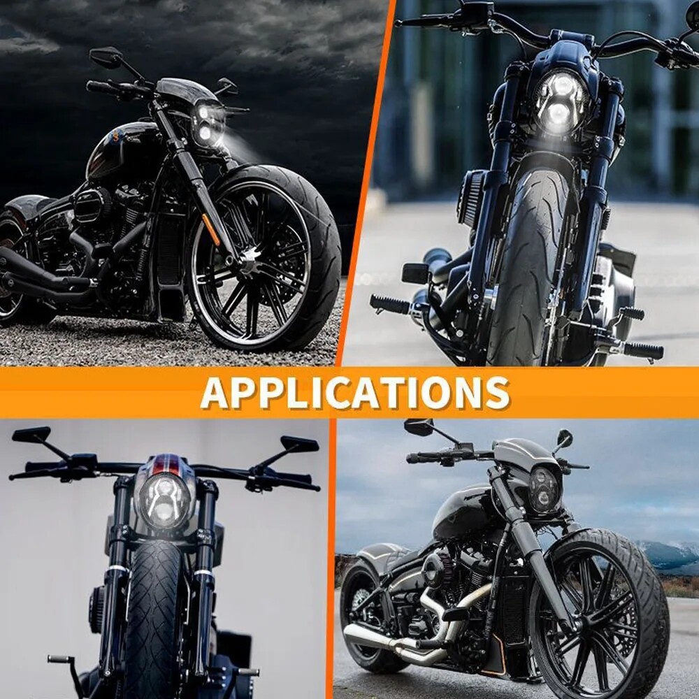 LED Headlight Front DRL Running Light For Harley Davidson BREAKOUT