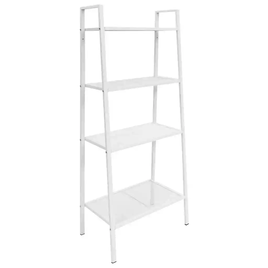 White leaning cheap bookcase ikea