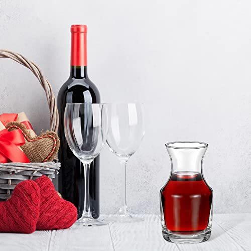 Single Serving Wine Carafe Glass Mini Carafe Individual Wine Decanter 6.5 oz 12 - Picture 5 of 7