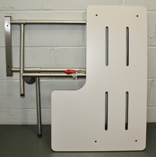 WingIts 32" Reversible Shower Seat, 800 lbs, Fold Down Legs, ADA, L-Shape