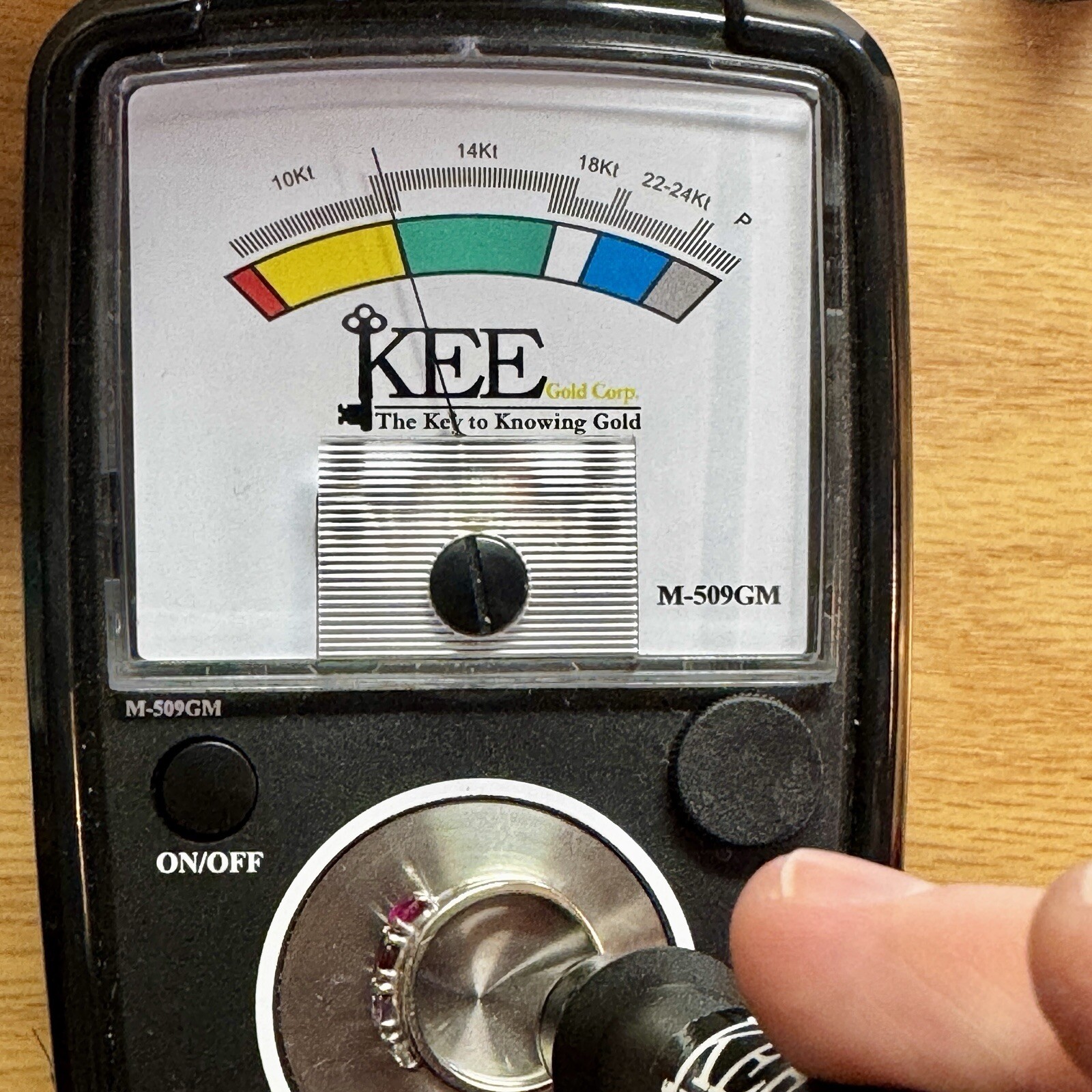 Solid 10k White Gold Ring with Semi Precious Birt… - image 15