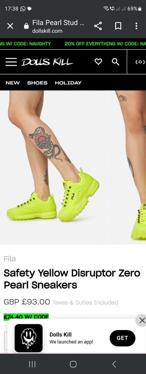 Dolls kill sale fila disruptor