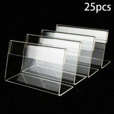 Support D'Affichage Mini En Acrylique Pour Carte De Prix De Bureau 25X 6X4Cm