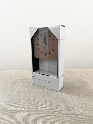 Next Black Bronx Pendulum Wall Clock/home Office Kitchen Clock Ornament Giftnew - Picture 5 of 7