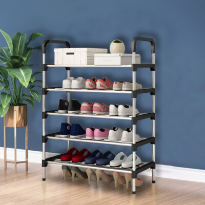 5Tier Shoe Rack Shoes Storage Organiser Shelf Footwear Stand