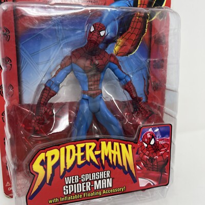 Vintage Toybiz Spider-man Web-Splasher Figure w/ Inflatable