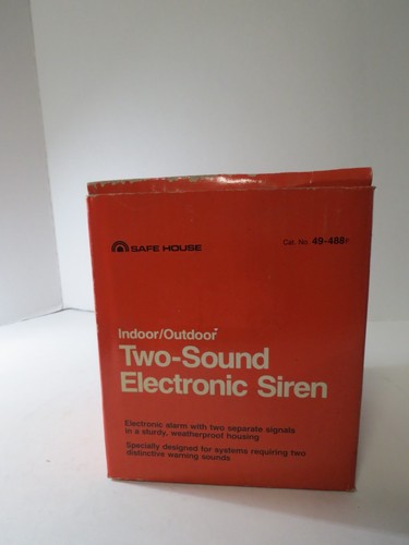 Vintage Safe House 49-488F Two Sound Electronic Siren Horn Made for Radio Shack - Picture 2 of 16