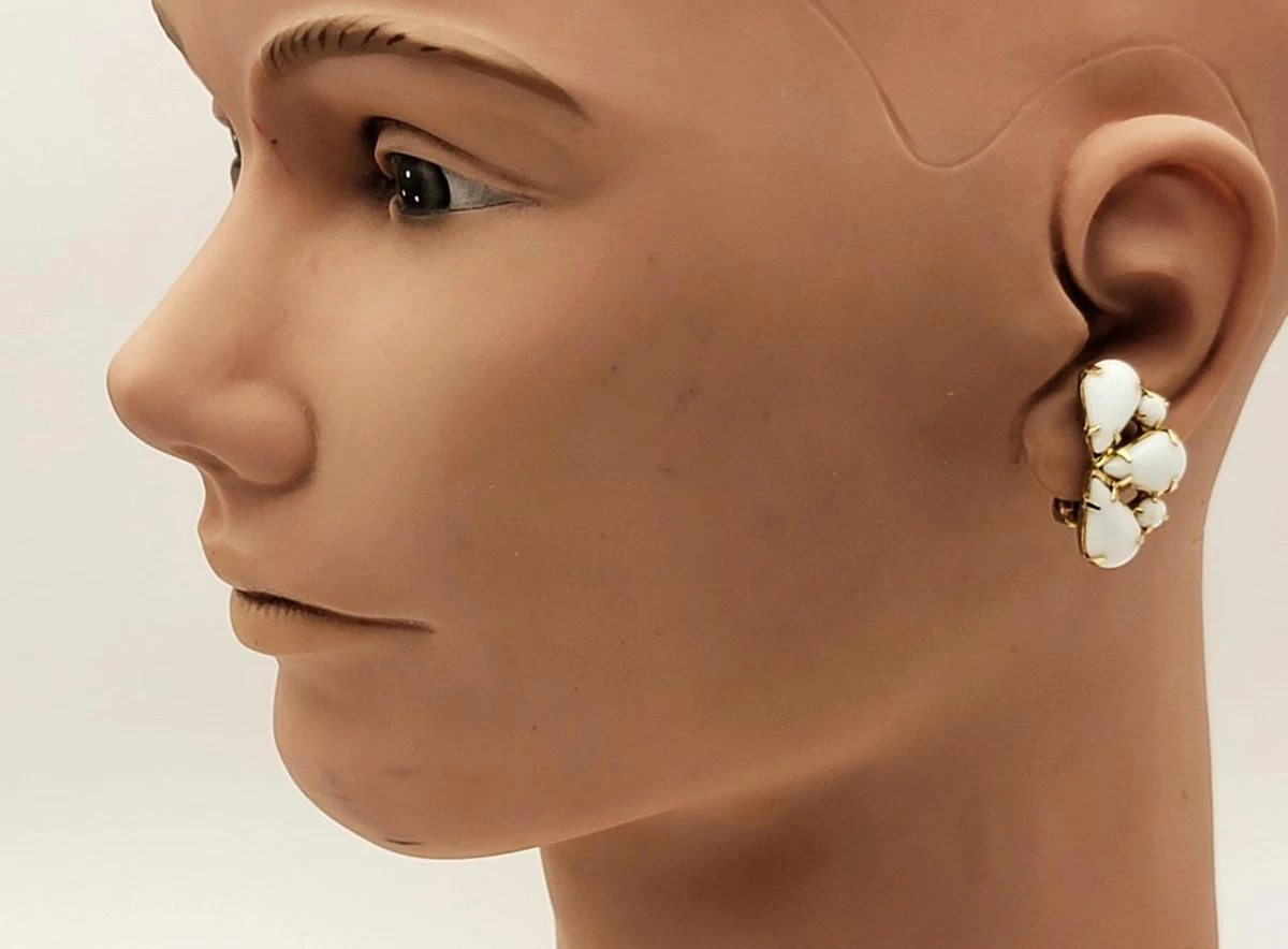 Orecchini Anni 80 In Resina Colorata Orecchini Clip-On Retrò Anni '80 - Grande Cerchio In Resina, Multicolore, Stile Vintage, Senza Foro Orecchini Vintage Retrò - Foto 4