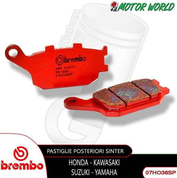 Brembo Sinter BremsbeläGe Hinten Honda CBR Fs/Fr Sport 600 2001 2002-image