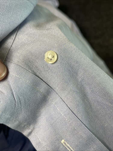 Herren Ralph Lauren Yarmouth 100 % Baumwolle Pinpoint Oxford Größe 16 33 Hellblau - Bild 9 von 9