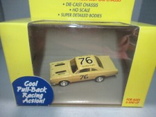 "NEW" OS JL YELLOW 76 STOCK CAR PULLBACK T JET CAR HO
