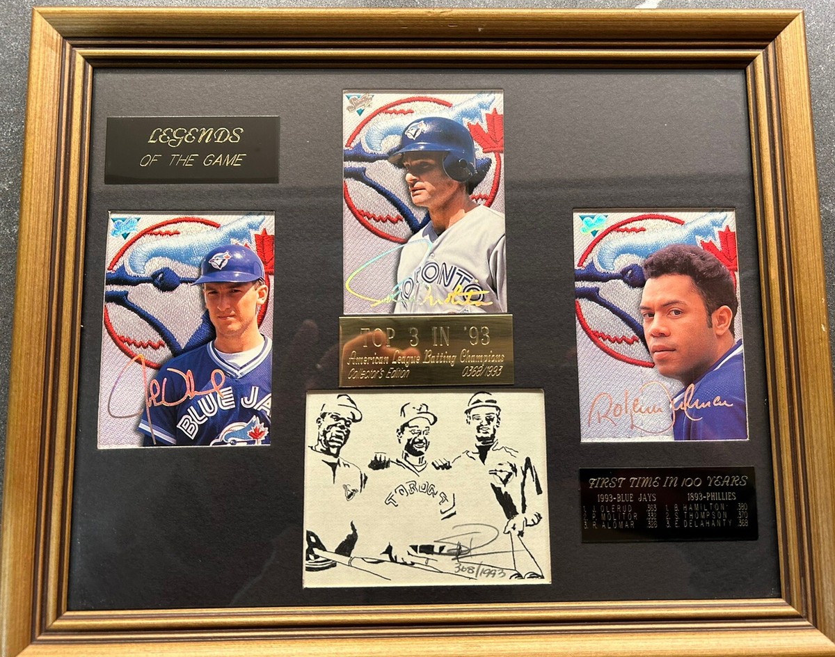 1993 MLB Toronto Blue Jays Plaque “Top 3 Of 93” AL Batting