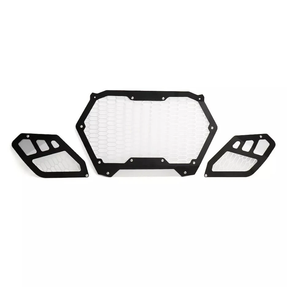 2024 2025 For Can-Am Maverick R 3pc Front Aluminum Grill DRT Bumper Insert Guard - Image 4 of 4