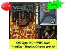 1999 Topps WCW/NWO Nitro Wrestling Official Trading Cards - You Pick